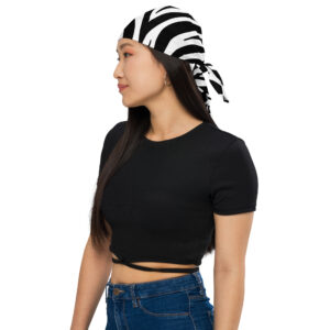 All-over zebra print bandana