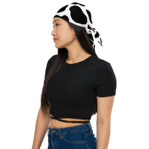 All-over cow print bandana