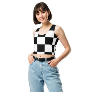 Checked Crop Top