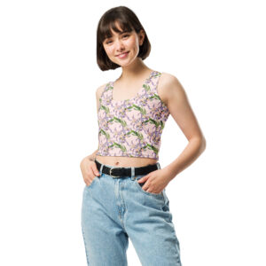 Flower Print Crop Top
